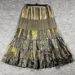 Angel Nina France Tiered Iridescent Skirt Size EU 40 Patchwork Whimsigoth Y2K - Picture 1 of 14
