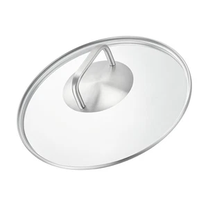 Pfannendeckel 20 cm - Universell einsetzbar - Glas, Edelstahl | SILBERTHAL - Bild 1 von 6