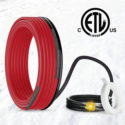 MAXKOSKO 22FT Water Pipe Heat Tape -Protects Pipes from Freezing