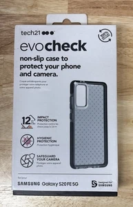 Funda Tech21 Evo Check para Samsung Galaxy S20 FE 5G, Negro Ahumado - Imagen 1 de 1