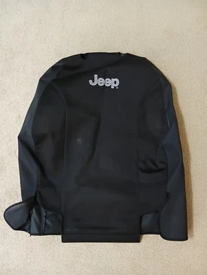 2013-2018 Jeep Wrangler Passenger Seat Cover Back In Black, From Mopar 82213702 Foto 1 de 4
