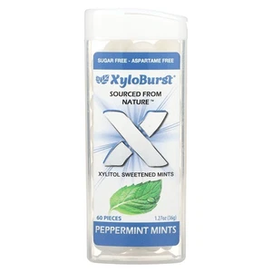 Xylitol Sweetened Mints, Peppermint, 60 Pieces - Picture 1 of 2