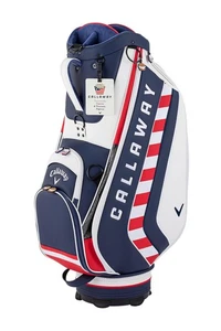 Callaway CRT SPL-I Golf Cart Bag, White/Nvy/Red, SS 24 (Cart Type, 9.5-inch, Fit - Picture 1 of 7
