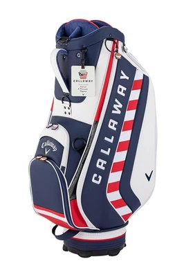 Callaway CRT SPL-I Golf Cart Bag, White/Nvy/Red, SS 24 (Cart Type, 9.5-inch, Fit - Image 1 of 4