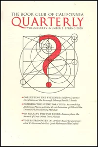 The Book Club of California: (LXXXV, Number 2, Spring 2020) - Picture 1 of 2