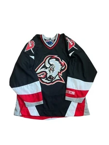 Vintage Buffalo Sabres CCM NHL Hockey Jersey Black Size Medium 90s Blank - Picture 1 of 4