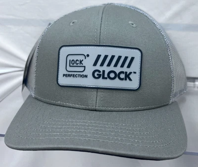 Gorra de béisbol Glock Perfection de malla ajustable con etiquetas, gris Foto 1 de 4