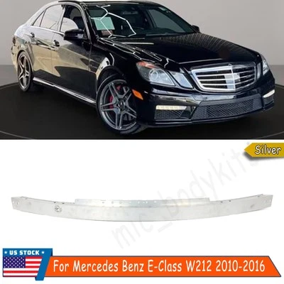Silver Front Reinforcement Impact Bar For 2010-2016 Mercedes Benz W212 E350 E400 Foto 1 de 4