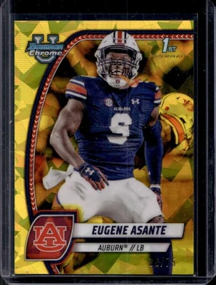2024 Bowman Chrome U Sapphire Eugene Asante Yellow Refractor #26/75 - Image 1 of 2