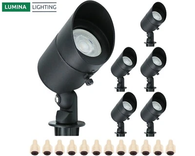 5W Outdoor Spotlights (6-Pack) 12V Low Voltage Spotlights - Landscape Spotlights - Image 1 of 4