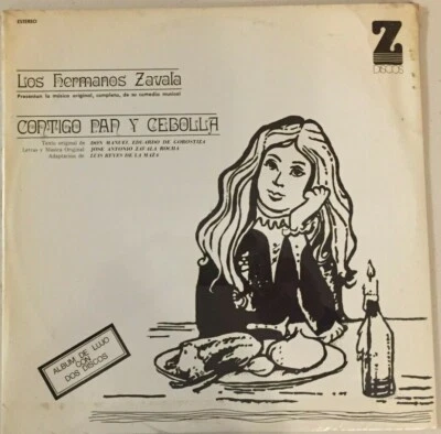 CONTIGO PAN Y CEBOLLA, MUSICAL BY HERMANOS ZAVALA MEXICAN 2 x LP STILL SEALED - Image 1 of 2