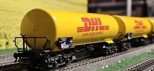 ☆ SELTEN ☆ MÄRKLIN H0 ☆ 4798 DHL ☆ KESSELWAGEN-SET (  DHL CARGO )  0VP - Bild 1 von 13
