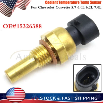 Engine Coolant Temperature Temp Sensor For Chevrolet Corvette 5.7 6.0L 6.2L 7.0L - Image 1 of 4