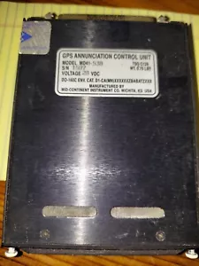 MID-CONTINENT INSTRUMENTS MD41-538 GPS ANNUNCIATION CONTROL UNIT - Picture 1 of 2