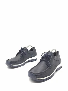Wolky Fly Zapatos De Cuero Azul Marino Unisex T.40 US.8 UK.6,5 - Imagen 1 de 5