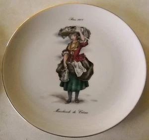 WINTERLING PLATE KIRCHENLAMITZ BAVARIA W GERMANY MARCHANDE DE CRE'ME PARIS 1600 - Picture 1 of 3
