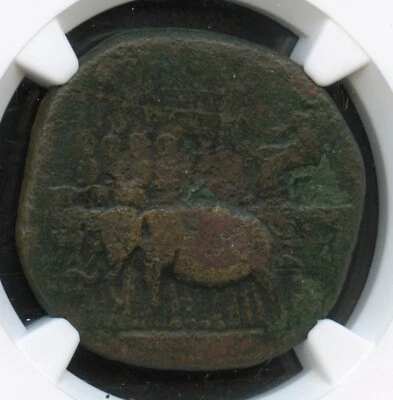 NGC - Imperial Romano - AE Sestercio - 27 aC - 14 dC - Augusto - En muy buena condición Foto 1 de 4