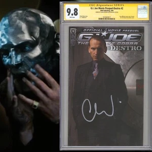 CGC 9.8 SS G.I. Joe Movie Prequel Destro #2 signed by Christopher Eccleston - Picture 1 of 2