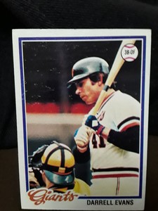 1978 Topps Darrell Evans San Francisco Giants #215 VERY GOOD