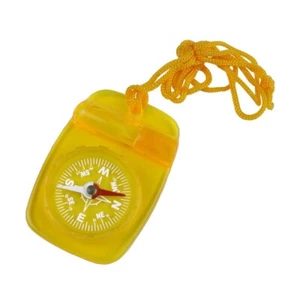 Skywalker Lanyard Compass with Safety Whistle (Yellow Compass, Orange Lanyard) - Imagen 1 de 5