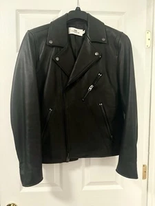 Coach Black Leather Biker Moto Jacket Mens Size Medium - Picture 1 of 10