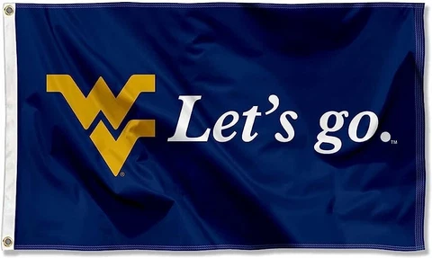 WVU Let's Go Flag - Brand New (In Original Packagaing) Cover