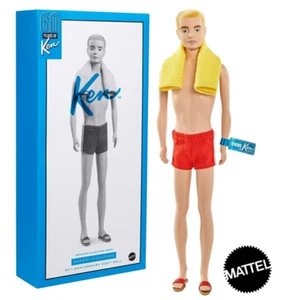 NEW - Barbie Signature Ken 60th Anniversary Vintage Doll - Picture 1 of 11