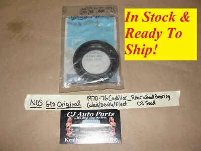 NOS GM 1970-1976 CADILLAC DEVILLE CALAIS FLEETWOOD COJINETE DE RUEDA TRASERA SELLO DE ACEITE Foto 1 de 4