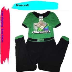 Mojang minecraft 4-Piece Sleepwear set, Multicolor, 4T - Picture 1 of 2