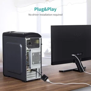 DisplayPort to HDMI Adapter, UCOUSO DP Display to HDMI Male to Female Converter - Picture 1 of 5