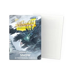 Dragon Shield Japanese Size Dual Matte Sleeves - Snow (60 Sleeves) - Bild 1 von 2