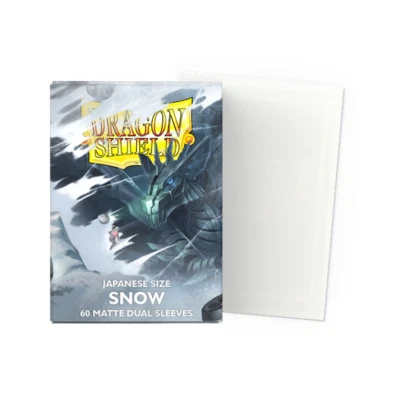 Dragon Shield Japanese Size Dual Matte Sleeves - Snow (60 Sleeves) - Bild 1 von 2