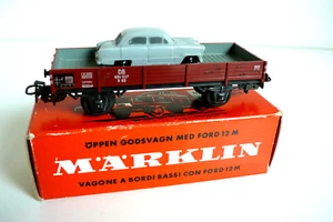 MARKLIN "HO" WAGON À BORD PLAT AVEC FORD 12M TBÉ REF 4504 - Bild 1 von 4