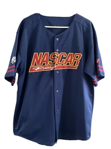 Chase Athletics Nascar Racing Button Down Jersey 32” Long - 24.5” Chest Size - Picture 1 of 5