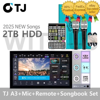 TJ Taijin Media A3 21.5" Touch Screen Karaoke Machine+Wired Mic+Remote+Songbook - Image 1 of 4