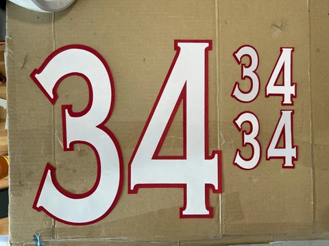 NHL Columbus Blue Jackets #34 Only (Front, Side) for your Jersey UNSEWN Cover