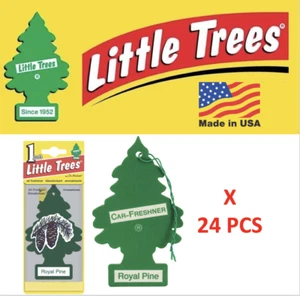 Royal Pine Little Trees Freshener 10101 tree MADE IN USA U1P-10101 Pack of 24 - Picture 1 of 12
