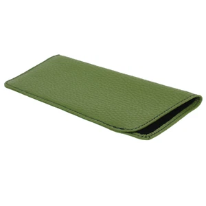 Estuche para gafas de cuero Lotta verde bolsillo para gafas de cuero de vaca genuino - Imagen 1 de 7
