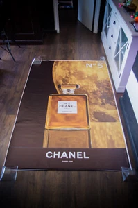 CHANEL N° 5 BOTTIGLIE C grande poster pubblicitario francese vintage originale - Foto 1 di 7