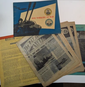 LOT OF 7 Ohio Seamless Tube Company Shelby Ohio Shelby Tube WW2 docs - Picture 1 of 20