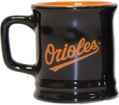Baltimore Orioles 2-Ounce Shot Glass Sculpted Mini Mug NEW Cover