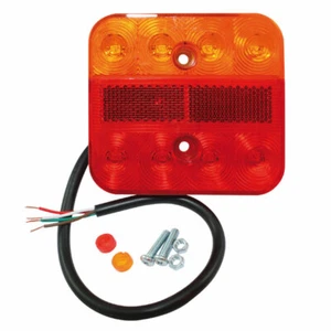Ark LDU10 12V LED Trailer Tail Light Lamp Submersible Ultra Slim 100 x 90mm - Picture 1 of 3