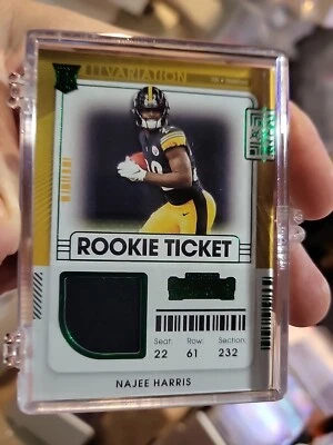 2021 Contenders Najee Harris Rookie Patch RSV-NHA - Image 1 of 4