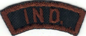 EXPLORER SCOUT INDIANA (IND.) GBS VERDE Y MARRÓN ESTADO TIRA PUNTO TRASERO BLANCO - Imagen 1 de 2