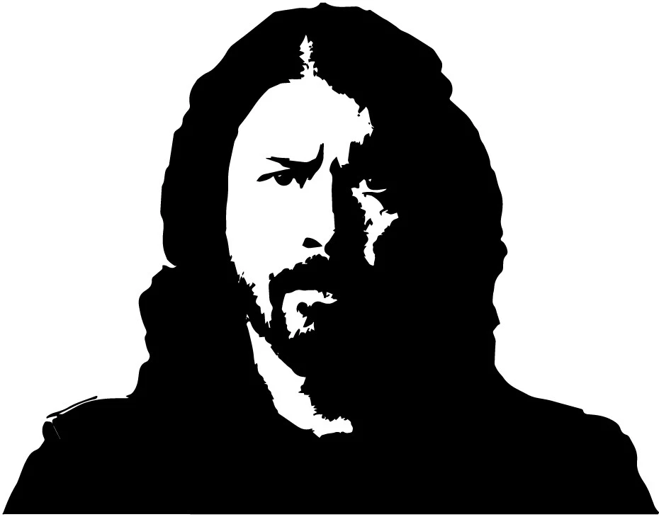 Dave Grohl VINYL DECAL, Foo Fighters, Nirvana Bumper Sticker car Queens Stoneage