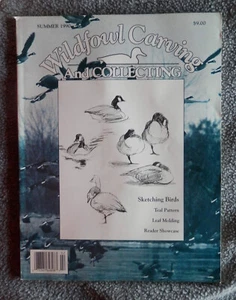 WILDFOWL CARVING AND COLLECTING magazine SUMMER 1990 VG - Imagen 1 de 5