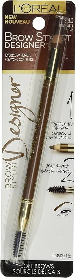 L'Oreal Paris Brow Stylist Designer Eyebrow Pencil, Brunette 310 (RARE FIND) - Image 1 of 1