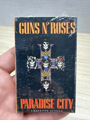 Rare ~ Guns an’ Roses Paradise City Cassette Single 1989 Factory Sealed - Image 1 of 4