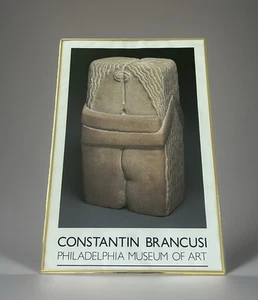 CONSTANTIN BRANCUSI Philadelphia MUSEUM OF ART 24”x36” The Kiss Poster Unframed - Picture 1 of 3