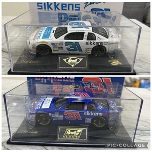 Lot Of 2 Dale Earnhardt Jr 1997 Sikkens White & Blue Nascar 1/24 Diecast Revell - Picture 1 of 3
